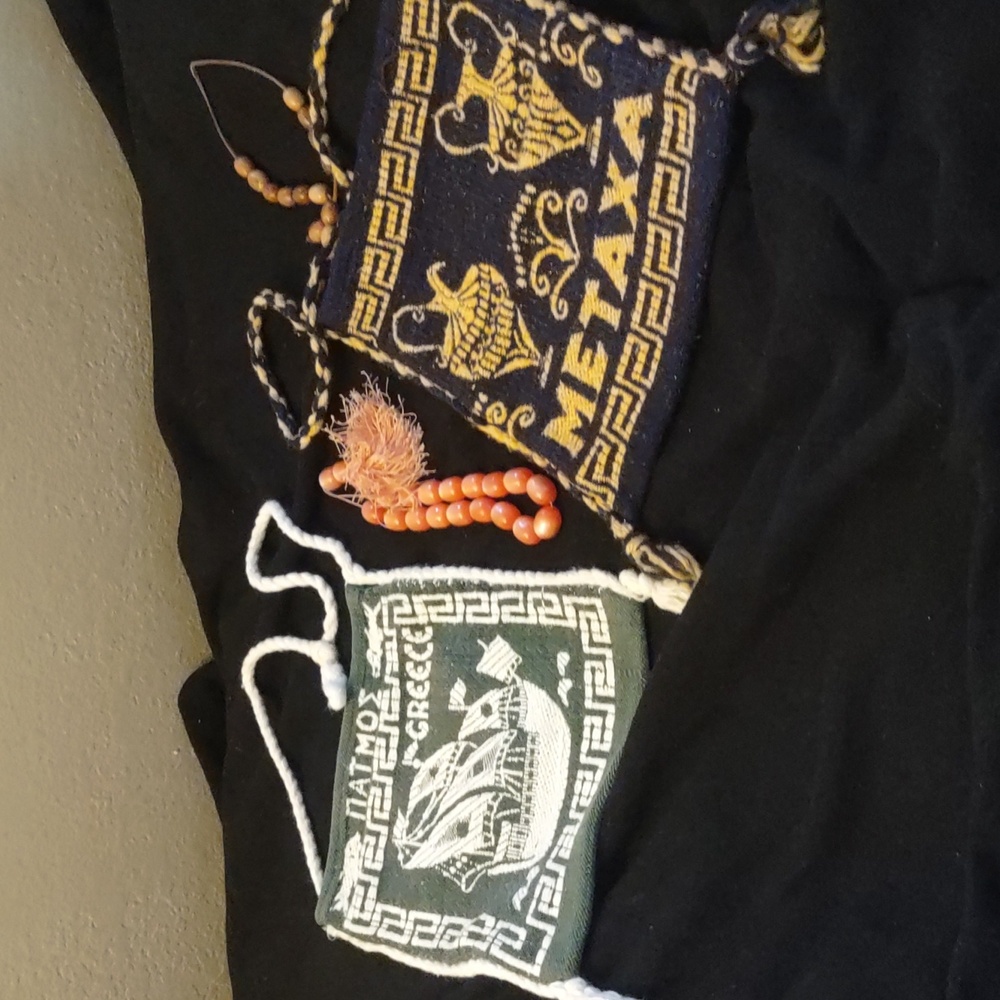 Greek Themed Woven Bags